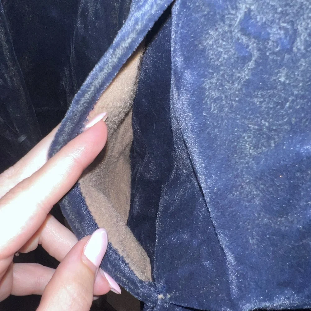 Vintage Carhartt Mens Velour Jacket Blue - Picture 4 of 5